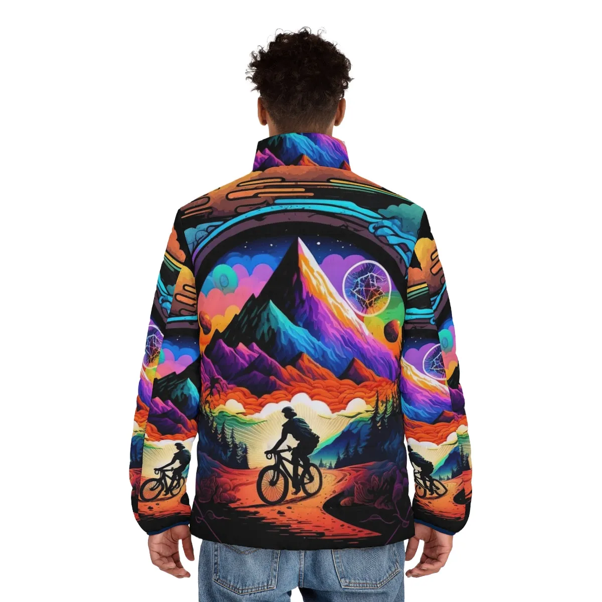 1943 Psychedelic Art Colorful Puffer Jacket