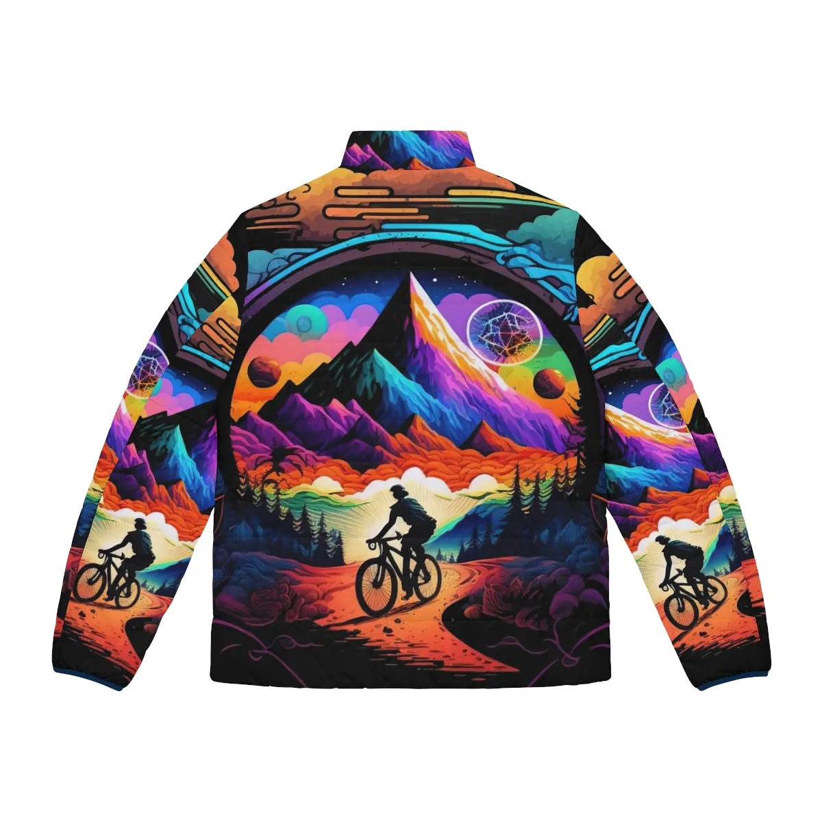 1943 Psychedelic Art Colorful Puffer Jacket