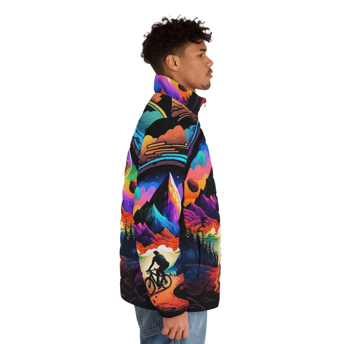 1943 Psychedelic Art Colorful Puffer Jacket