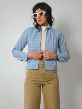 1950's Gingham Zip Up Ricky Jacket