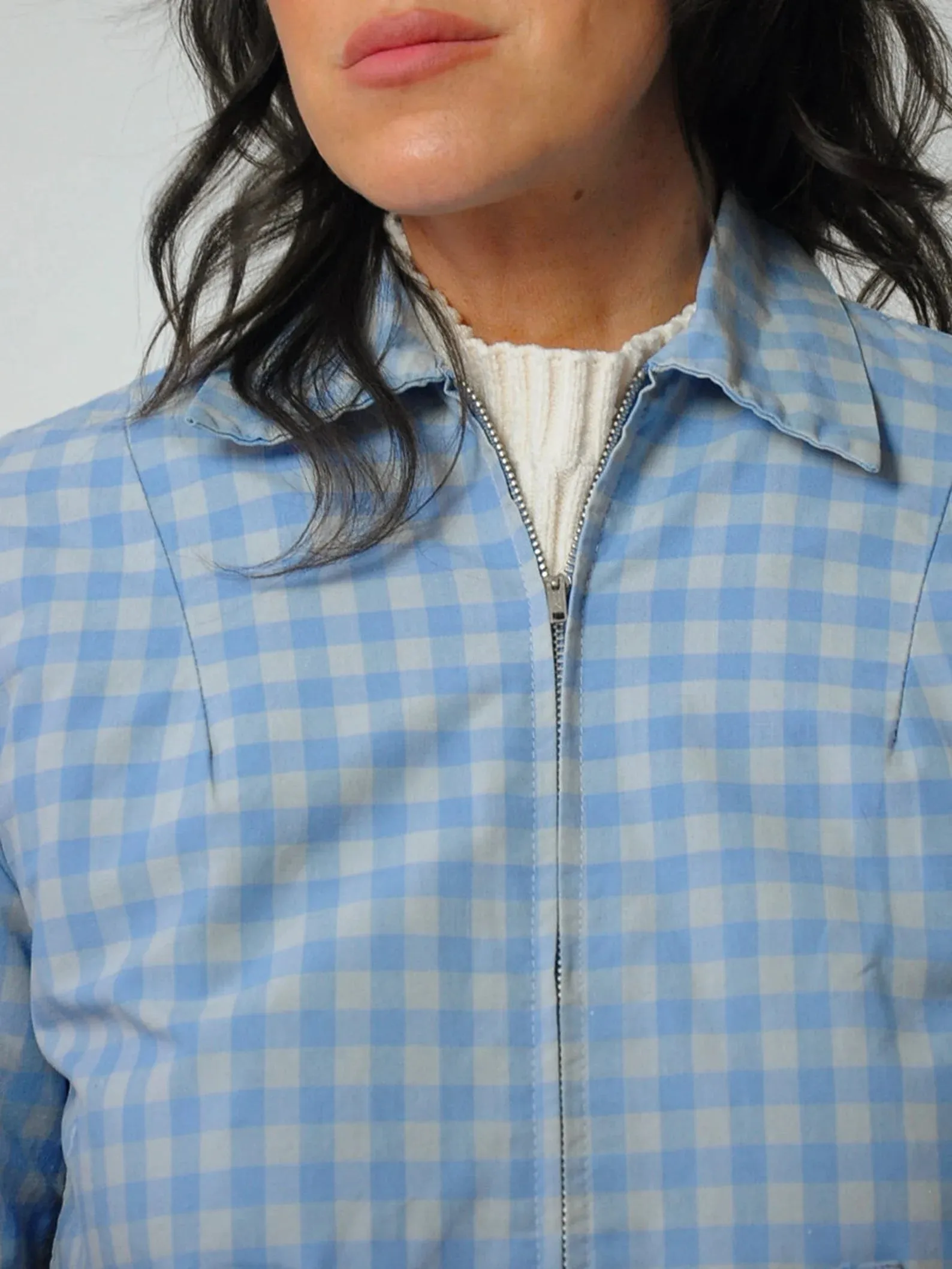 1950's Gingham Zip Up Ricky Jacket