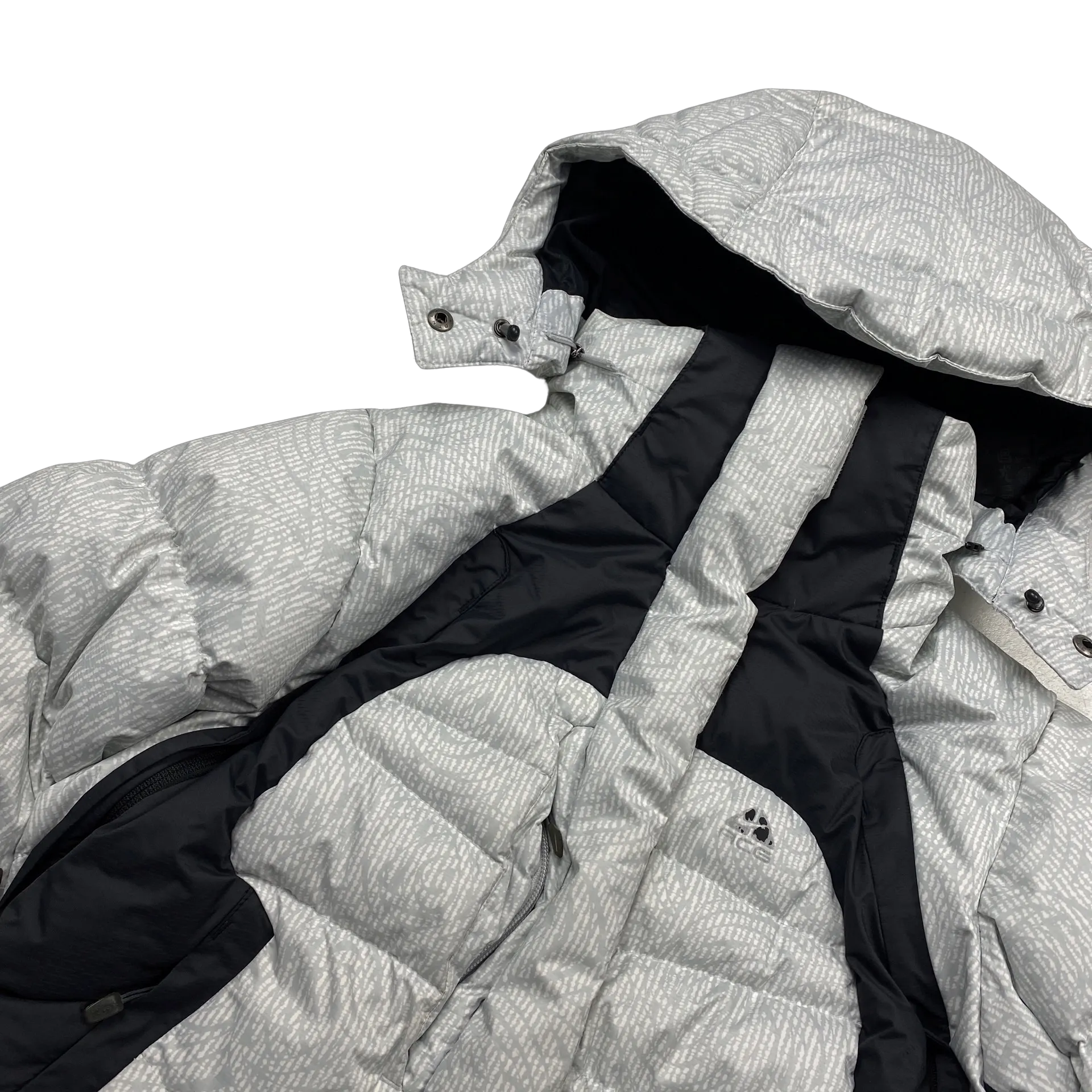 ACG Ice White Patterned Puffer Jacket - Medium