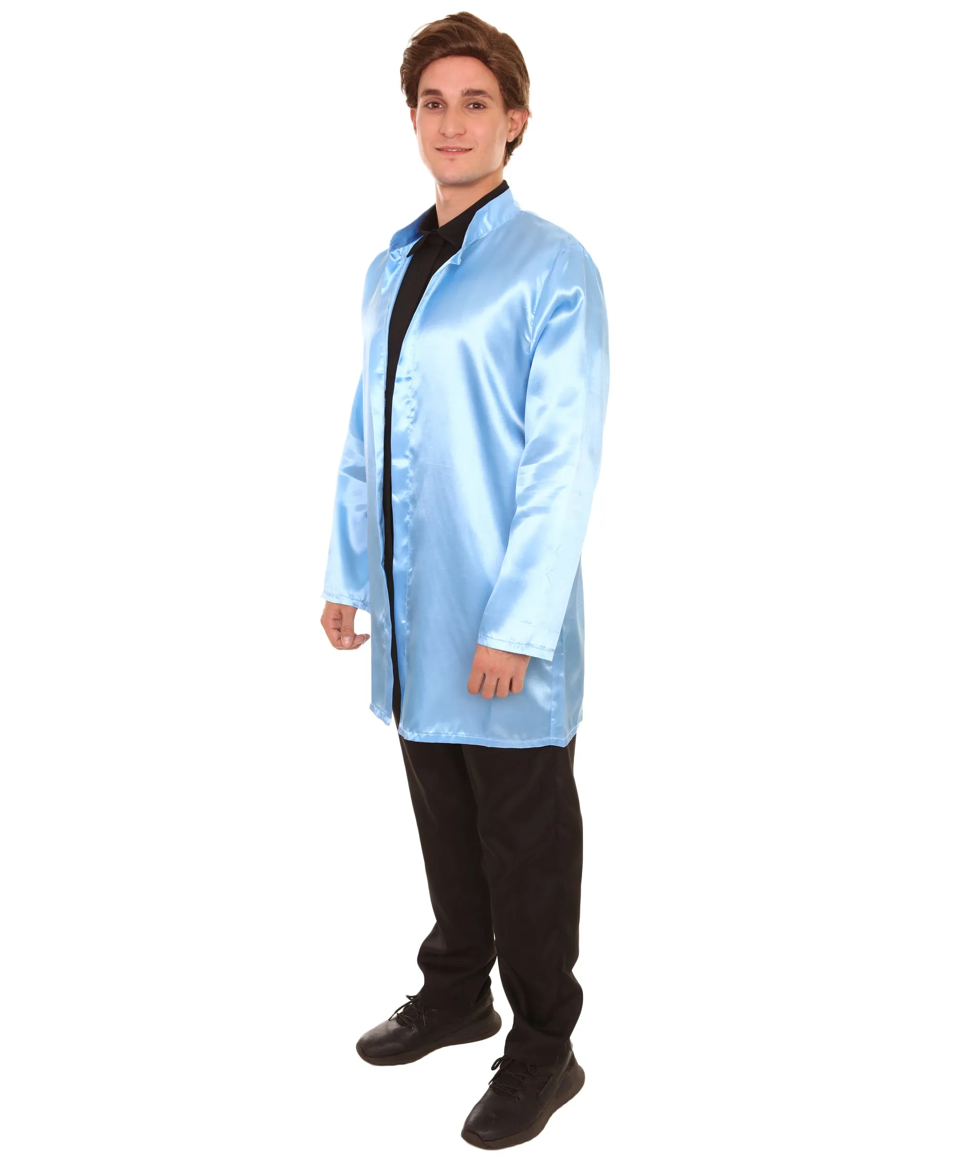 Adult Men's Chinese Traditional Martial Arts Kung Fu Lt Costume | Blue Cosplay Costume