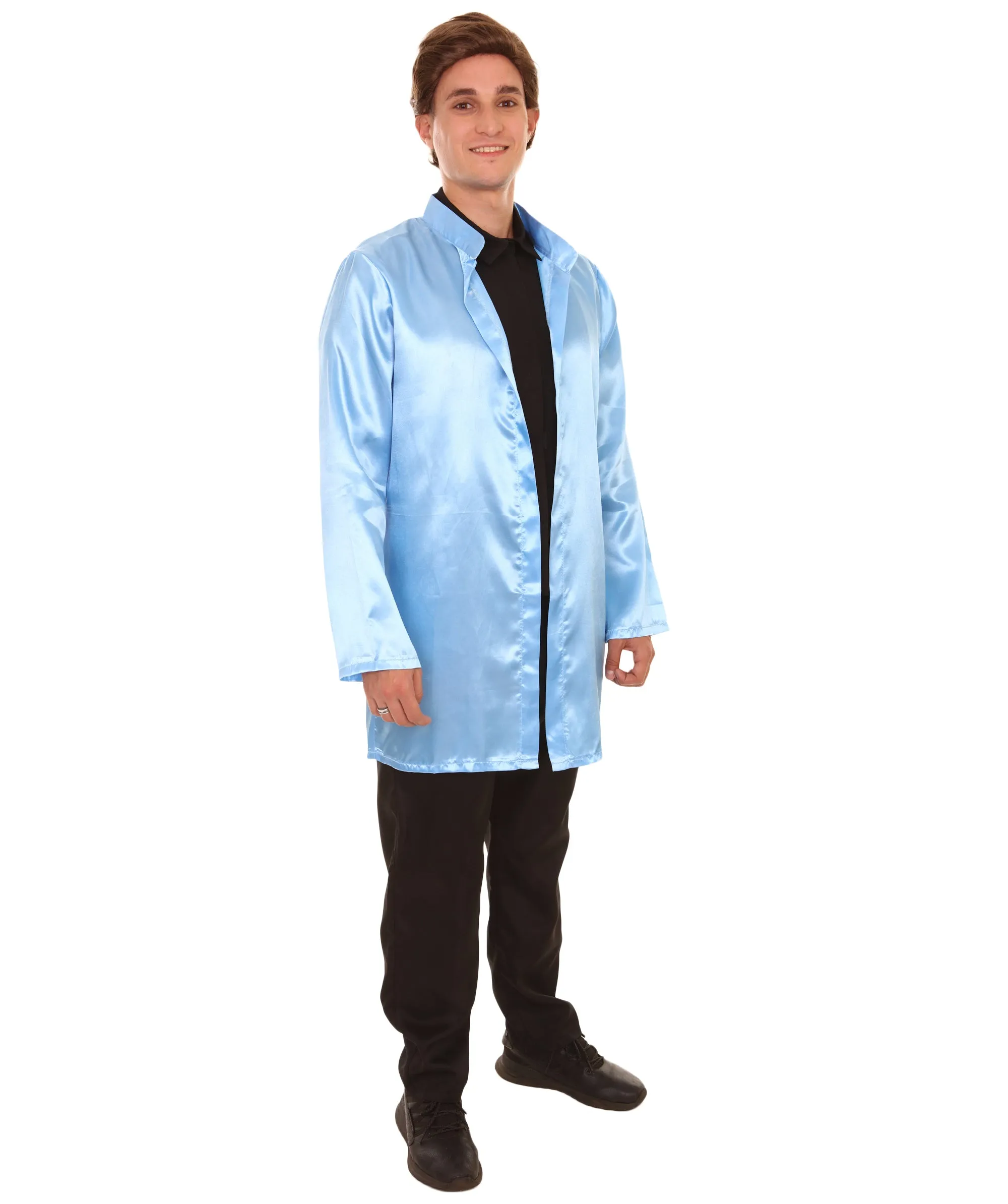 Adult Men's Chinese Traditional Martial Arts Kung Fu Lt Costume | Blue Cosplay Costume