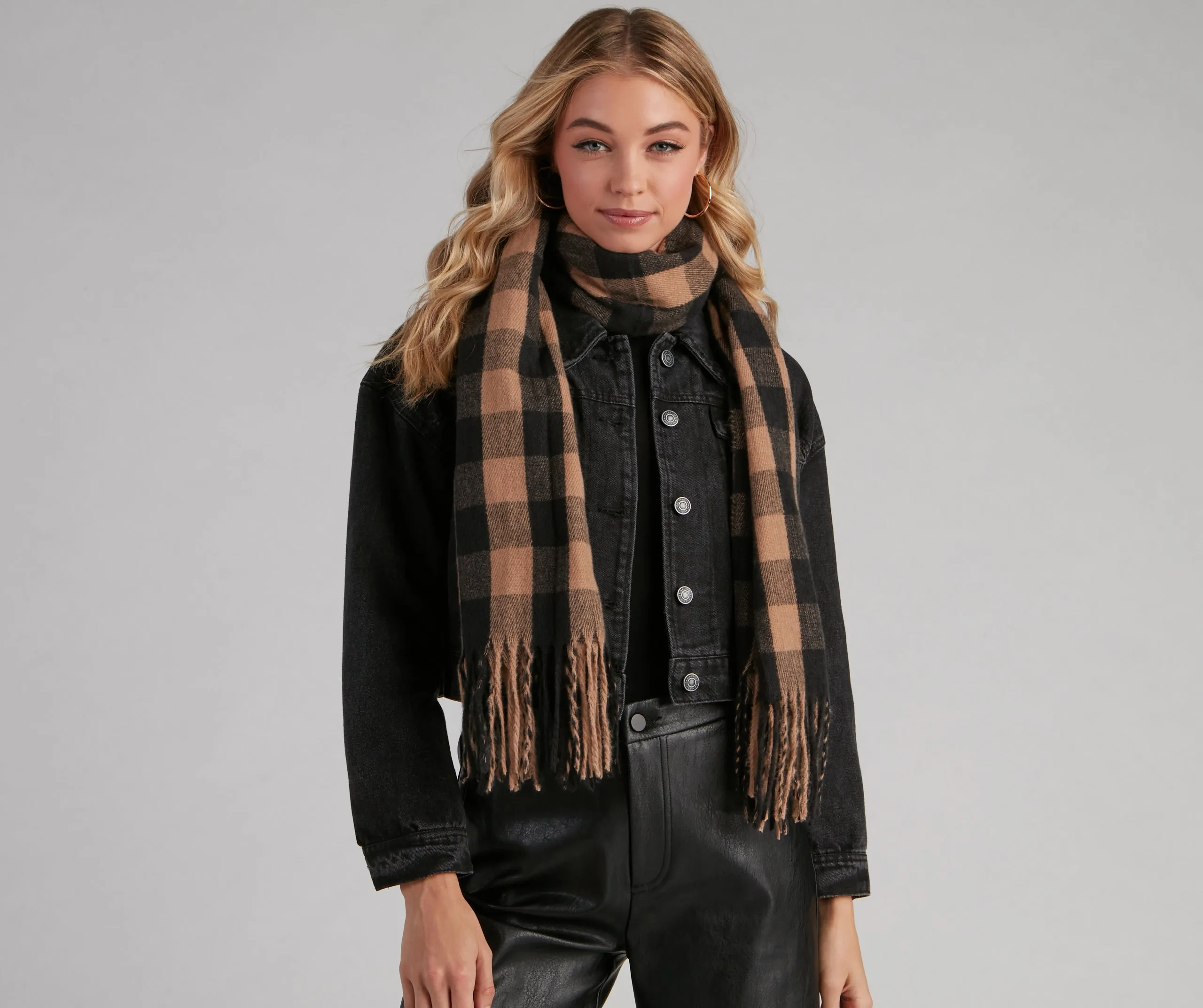 Always Classic Checkered Scarf