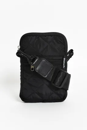 Amoore Black Puffer Phone Bag