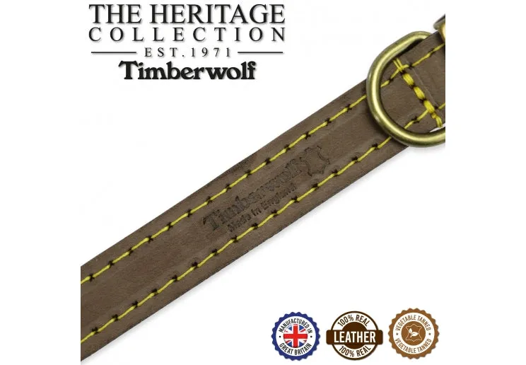 Ancol - Timberwolf Leather Collar - Sable - Size 4