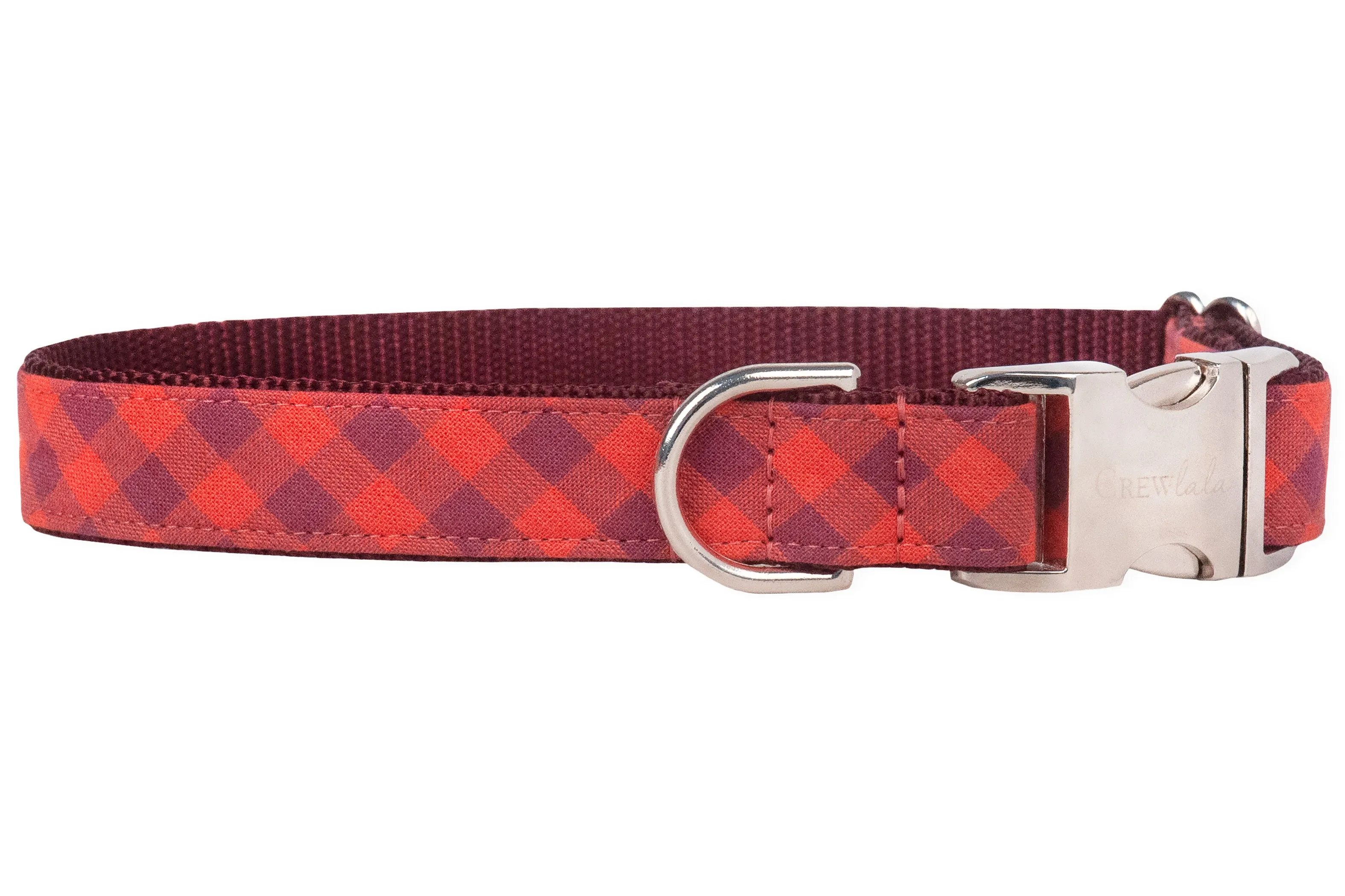 Apple Spice Plaid Dog Collar