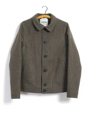 ATLAS | Short Wool Felt Jacket | Grey Brown