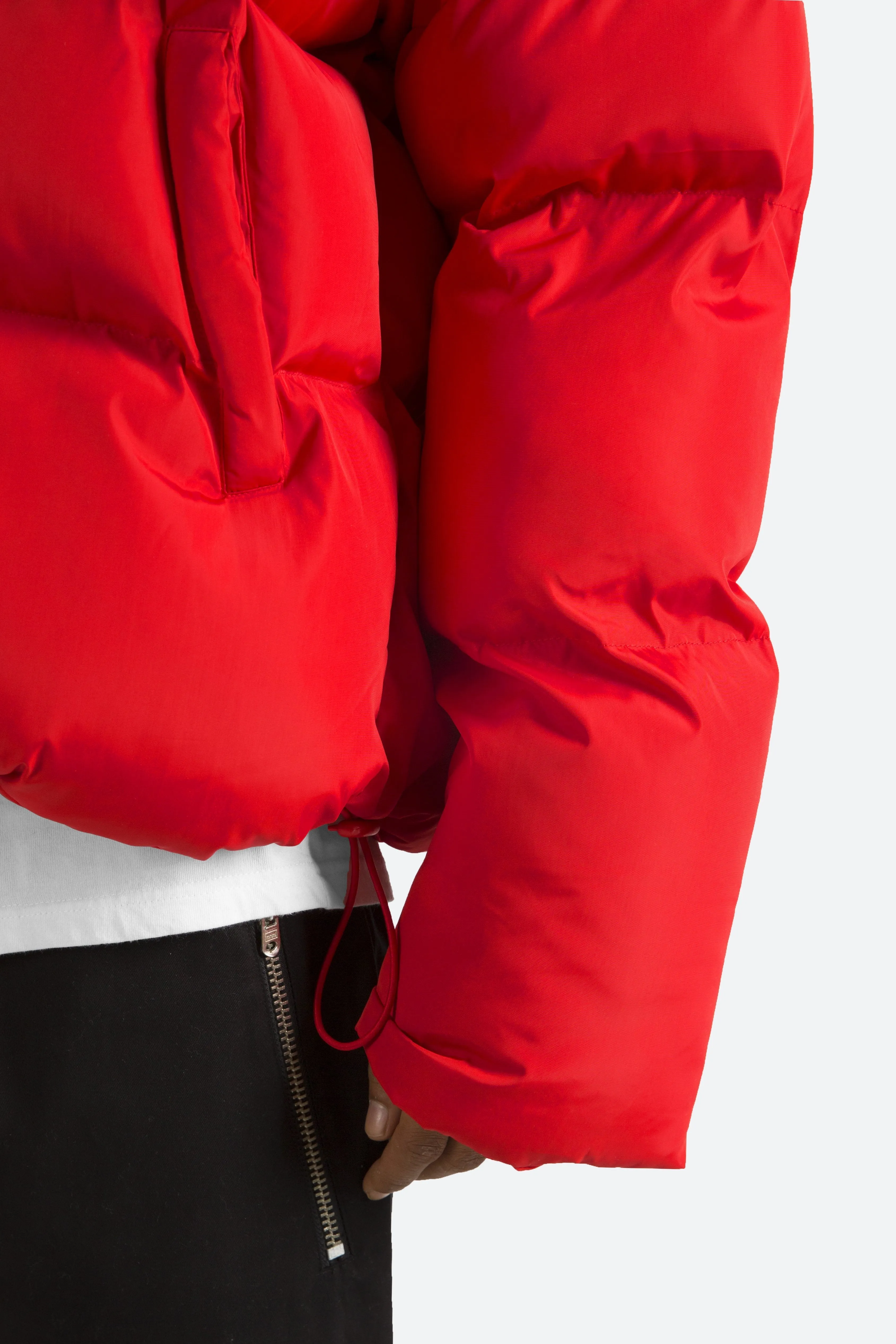 Basic Puffer Jacket - Red