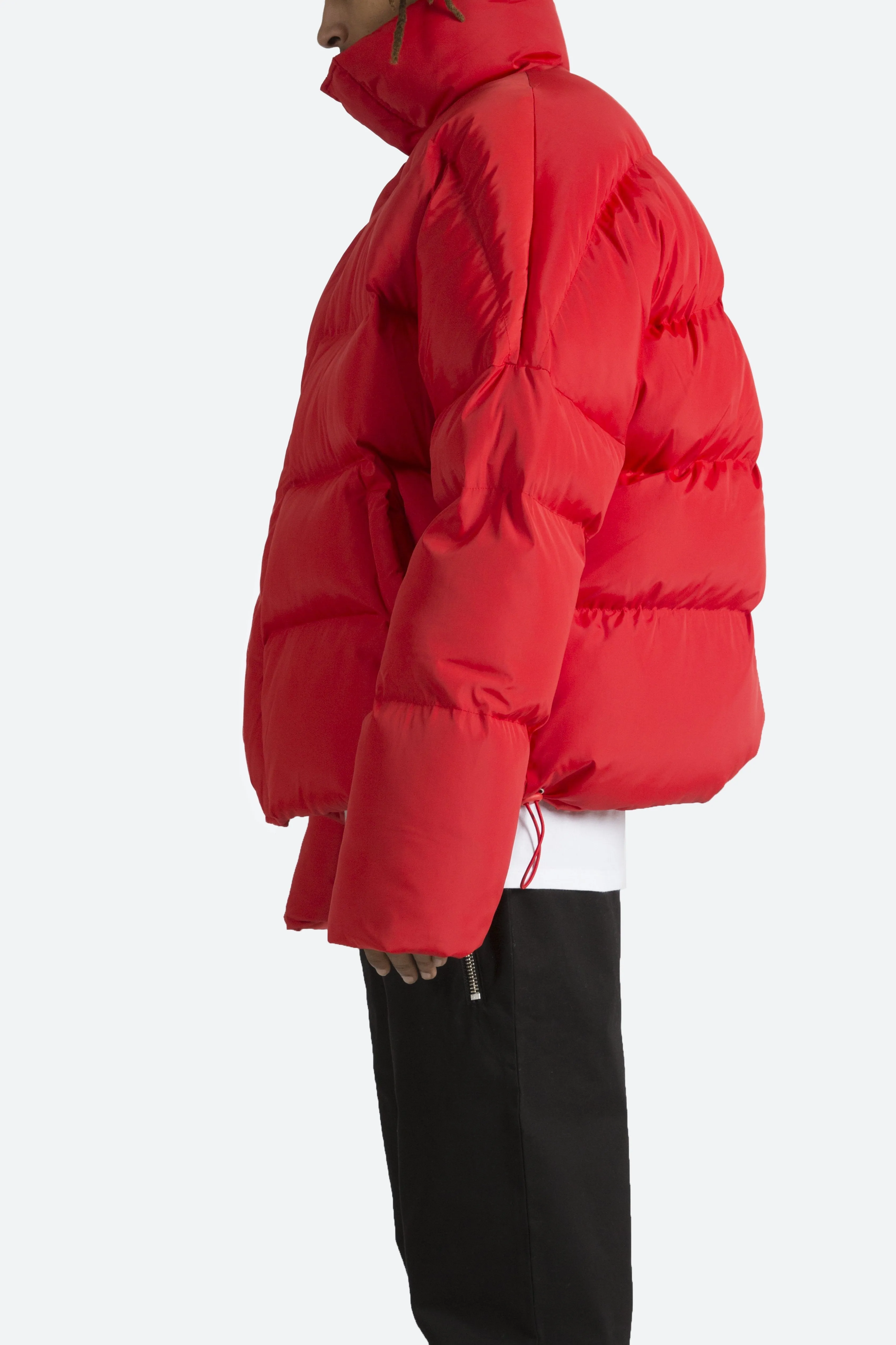 Basic Puffer Jacket - Red