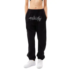 Black Spider Net Diamond Joggers