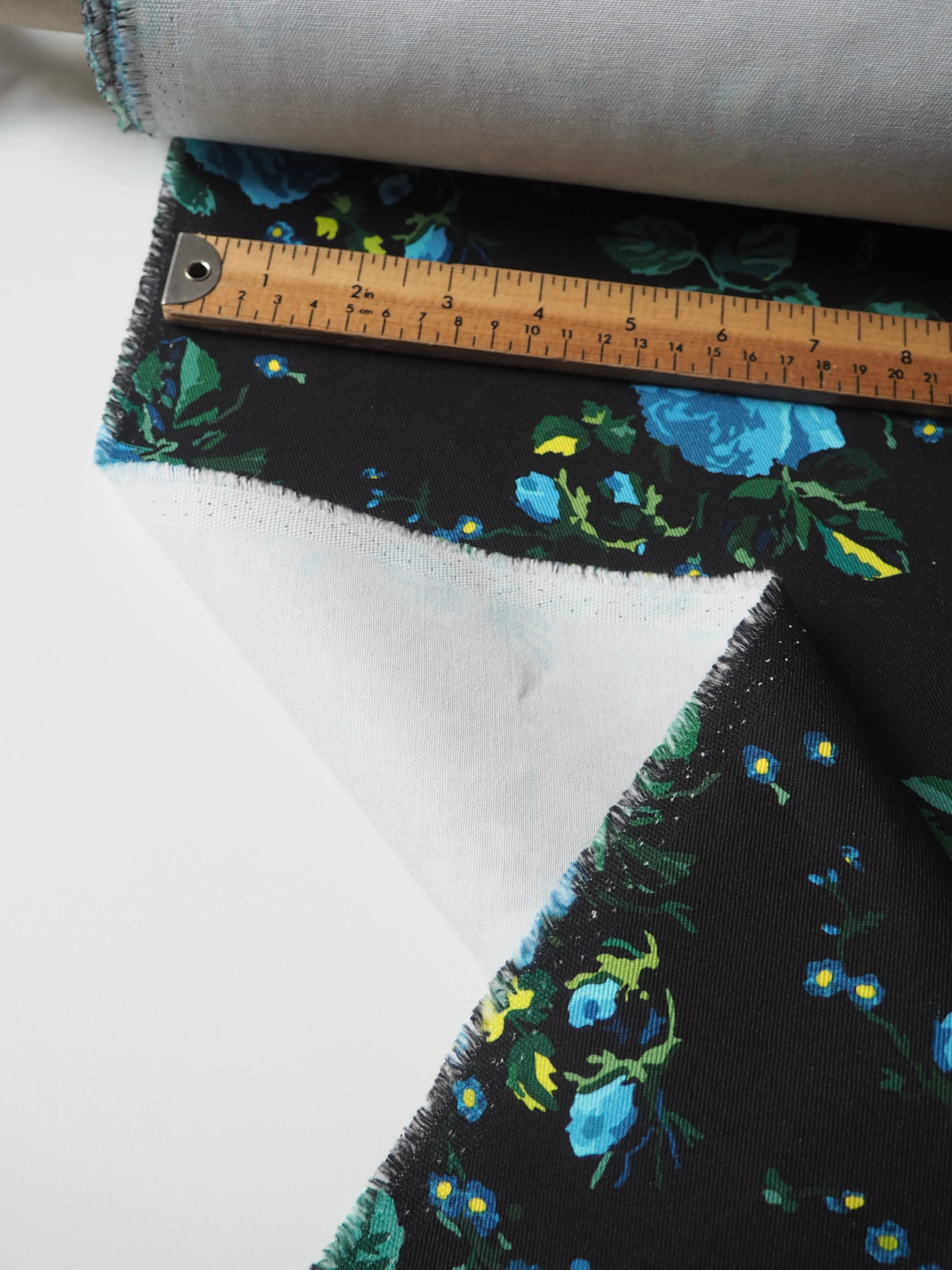 Blue Rose Cotton Twill