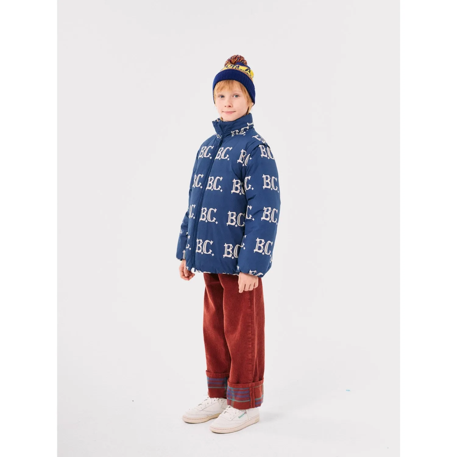 Bobo Choses Midnight Blue B.C Vintage All Over Padded Anorak