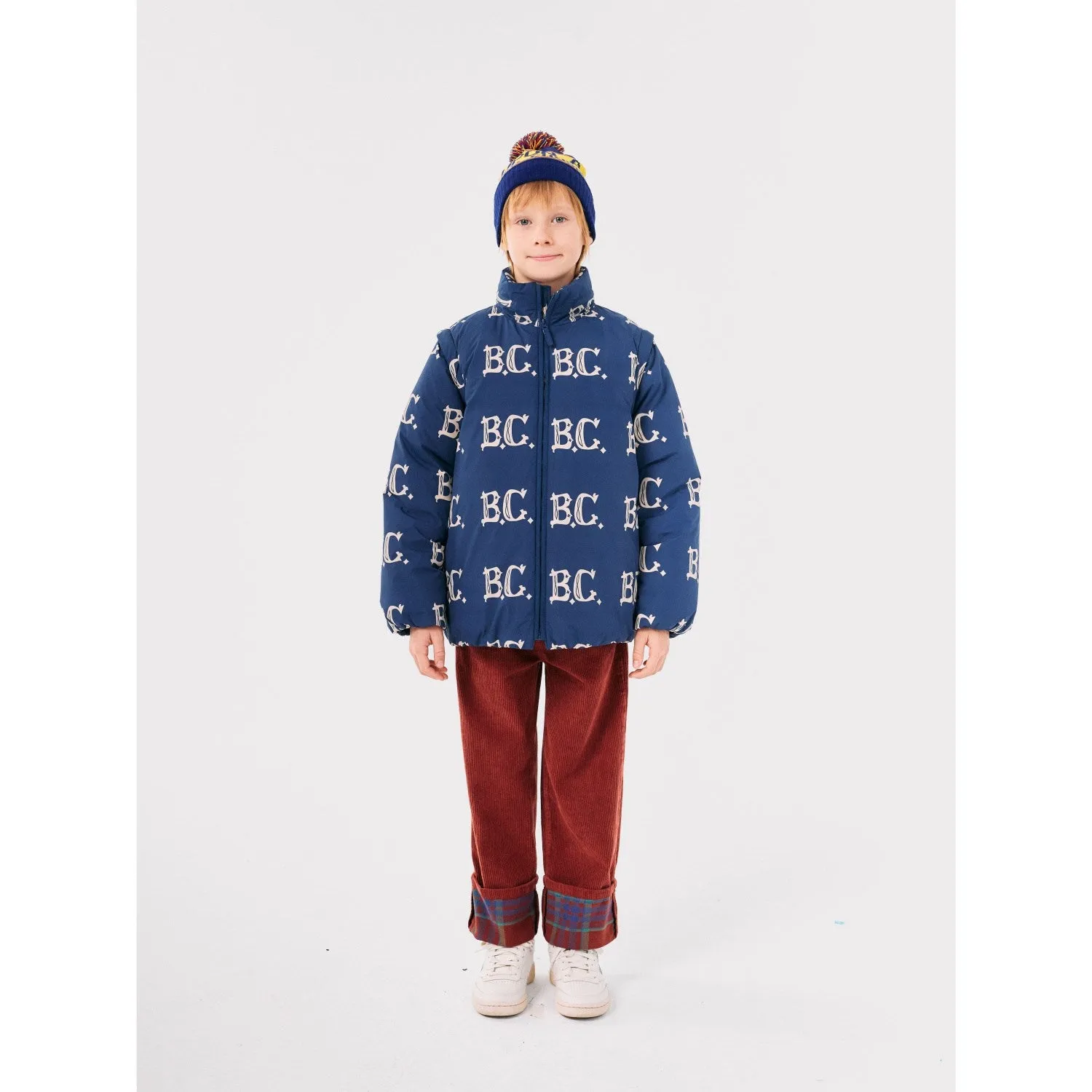 Bobo Choses Midnight Blue B.C Vintage All Over Padded Anorak