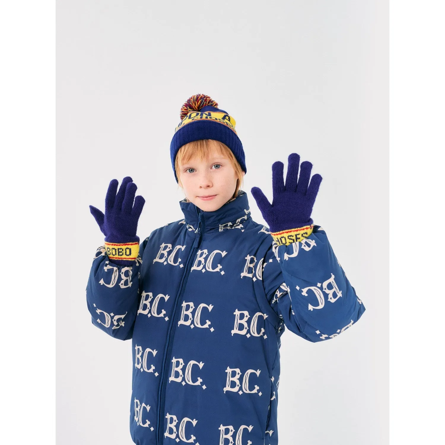 Bobo Choses Midnight Blue B.C Vintage All Over Padded Anorak