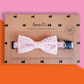 Bowtix Handmade Dog Collar With Removable Bowtie - Sweet Sakura