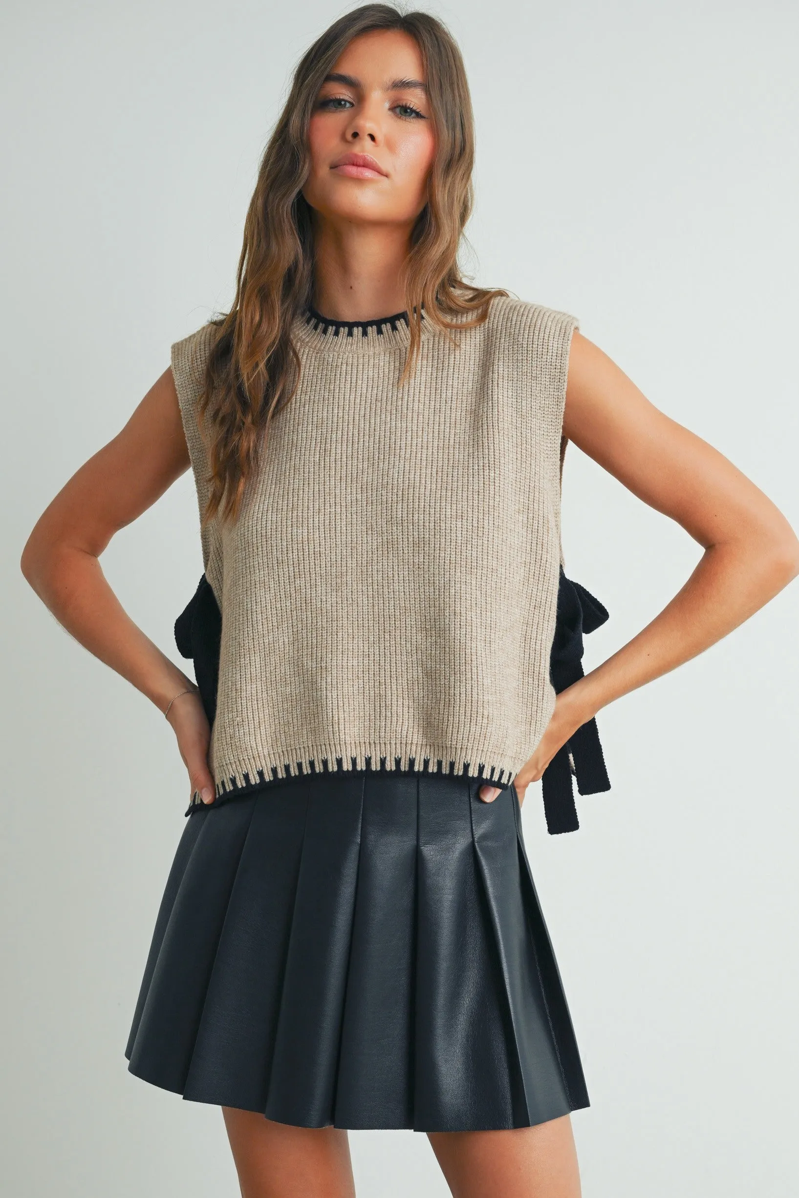 Briana Tie Side Sweater Vest