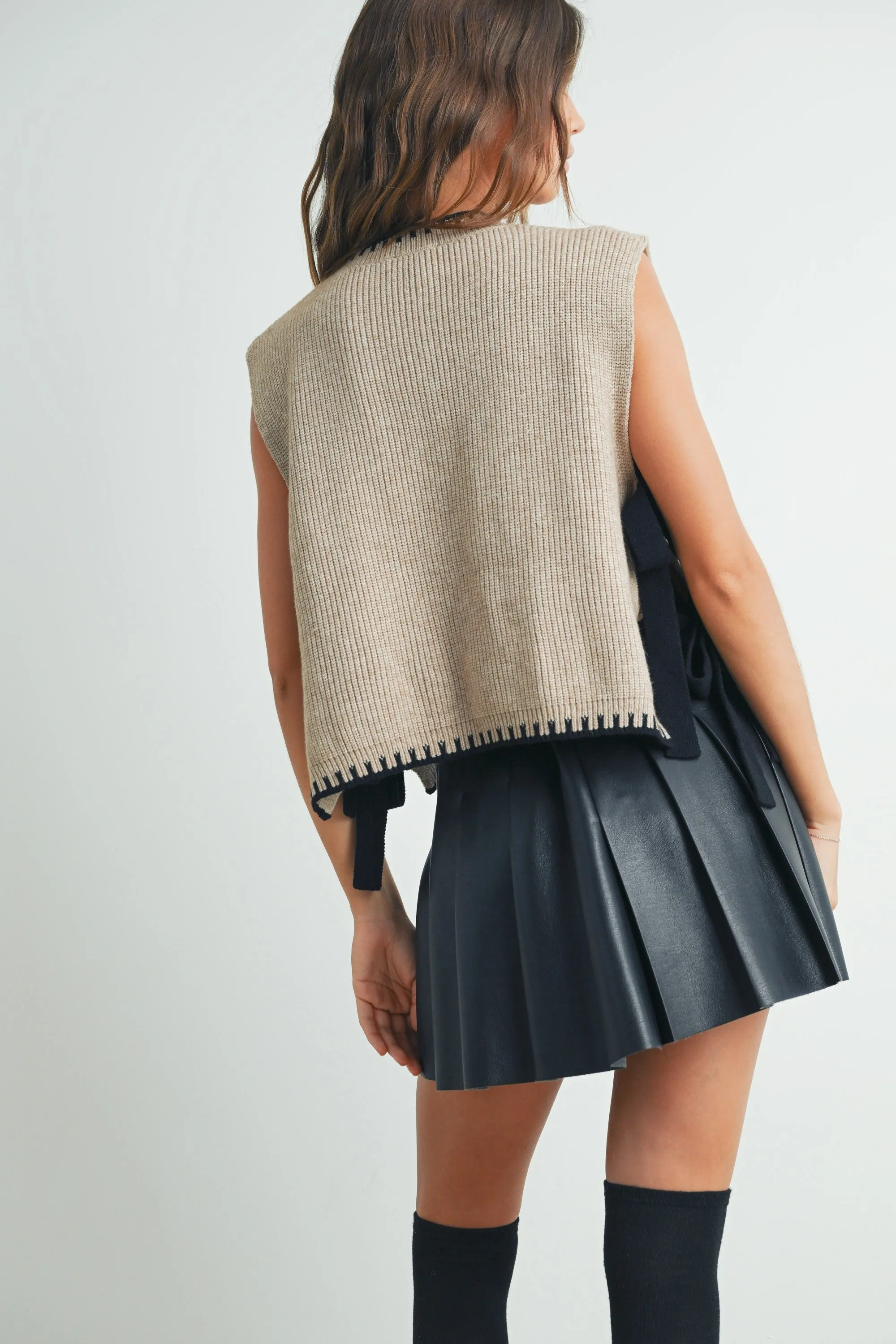 Briana Tie Side Sweater Vest