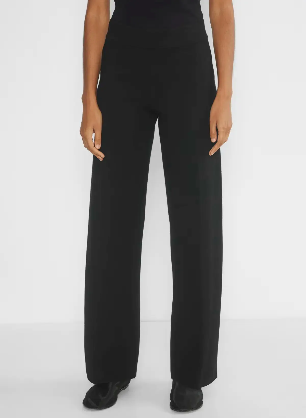 Brit & Boho™ I Dianne High-waisted wide-leg knit pants