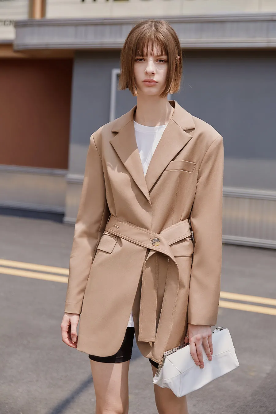 British style loose coat