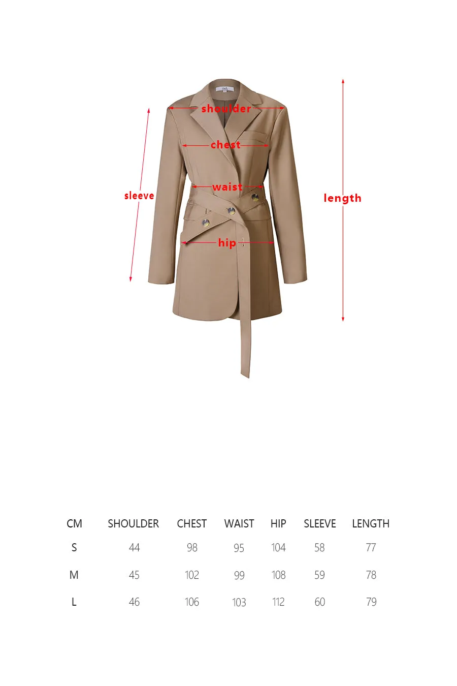 British style loose coat