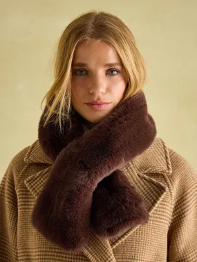 Callcott
Chocolate Brown Faux Fur Scarf