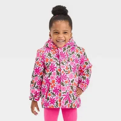 Cat & Jack Infant Kids Zip-Up Winter Puffer Windbreaker 3-In-1 Jacket