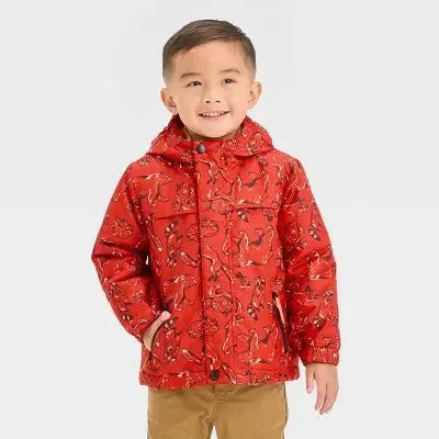 Cat & Jack Infant Kids Zip-Up Winter Puffer Windbreaker 3-In-1 Jacket