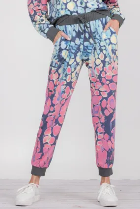 Cotton Candy Printed Ombre Joggers