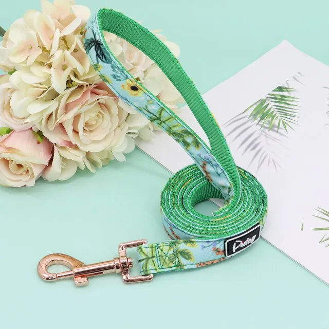 Designer Florals: Personalized Dogs Flower Collars