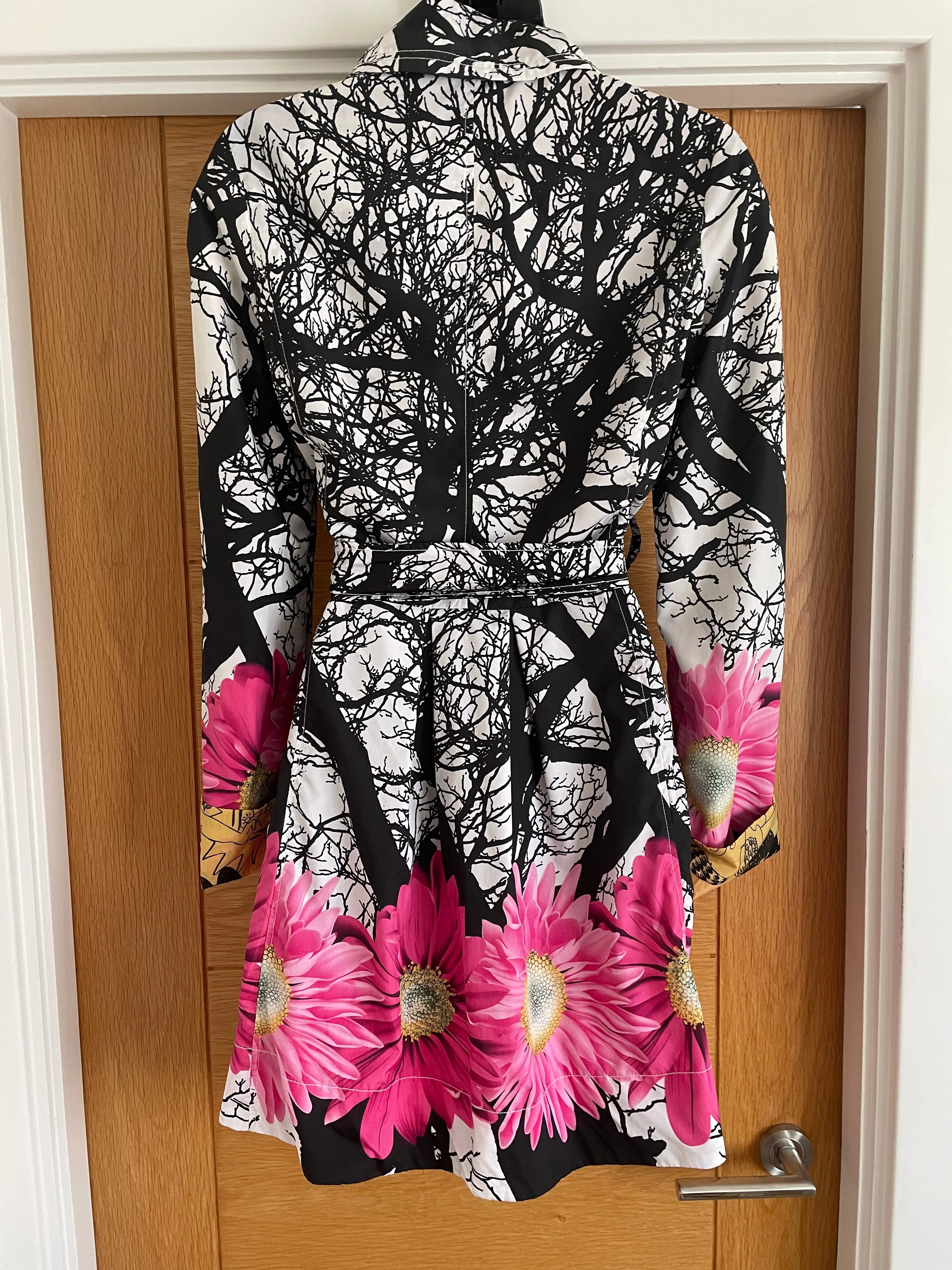 Desigual Floral Coat/Mac - Size 12