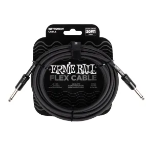 Ernie Ball 6435EB 1/4 to 1/4 Instrument Cable (Black) - 20'