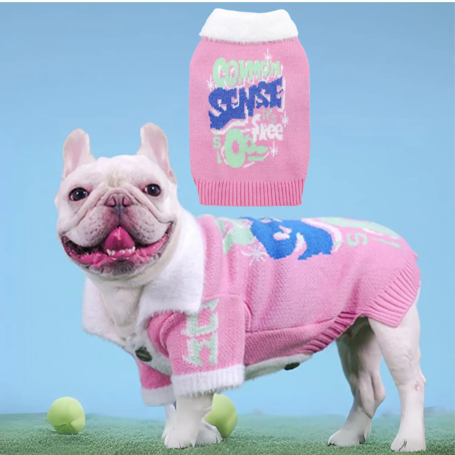 French Bulldog Sporty Winter Sweater