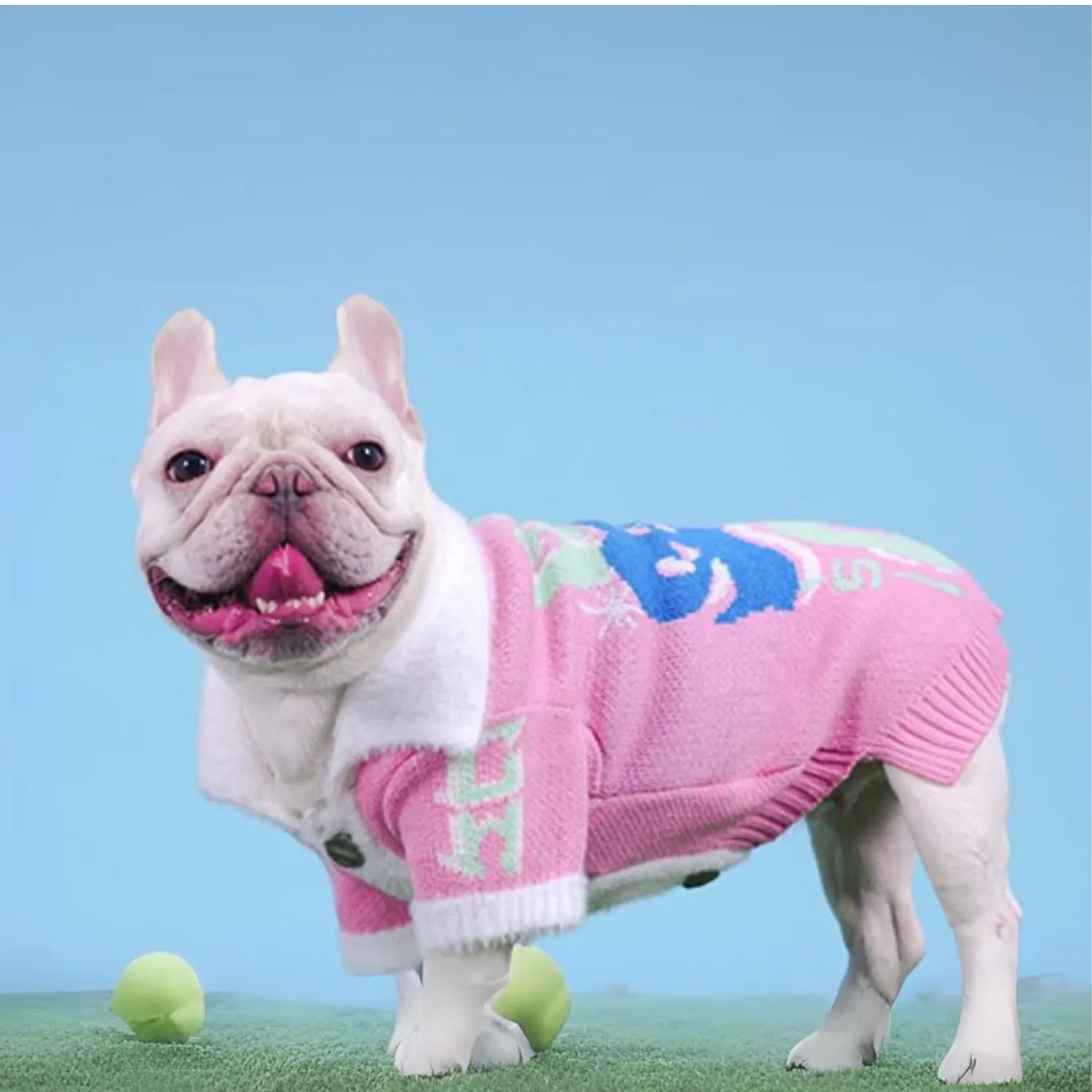 French Bulldog Sporty Winter Sweater