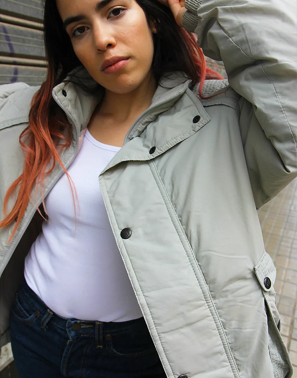 Grey Puffer Jacket