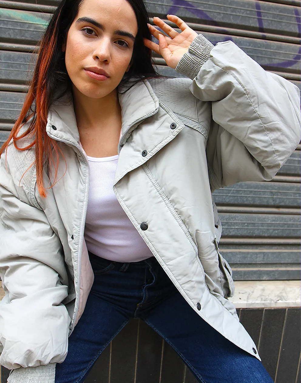 Grey Puffer Jacket