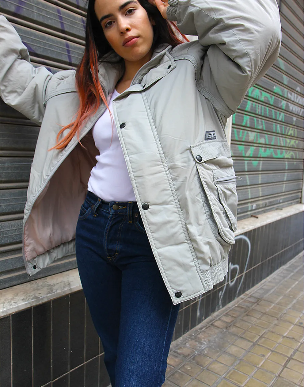 Grey Puffer Jacket