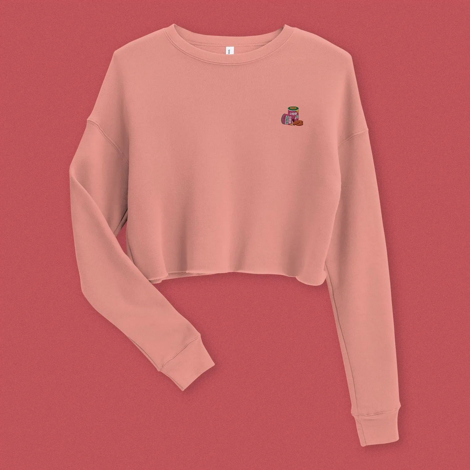 Haw Flakes Embroidered Crop Sweatshirt