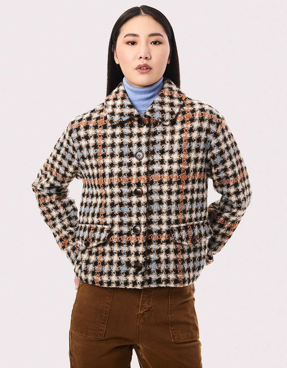 Hayden Houndstooth Wool Jacket