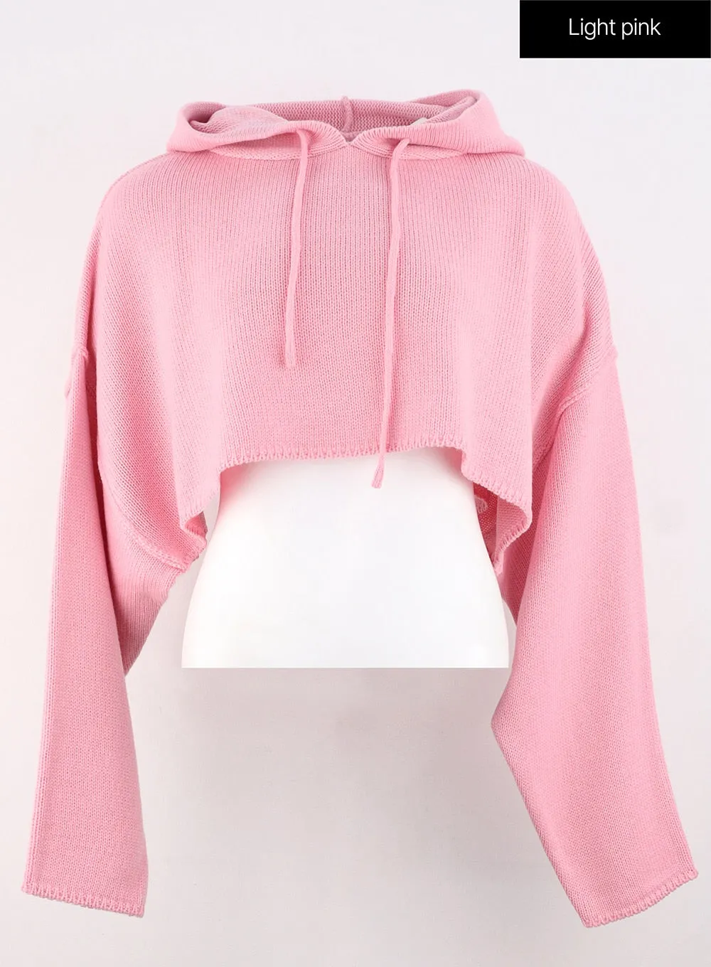 Hooded Crop Knit Sweater OS315