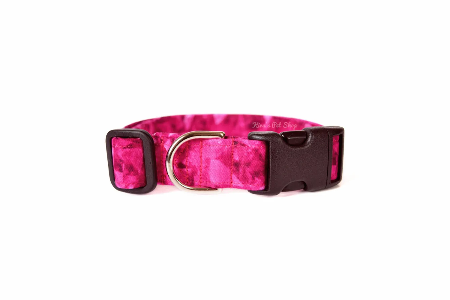 Hot Pink Crystal Dog Collar