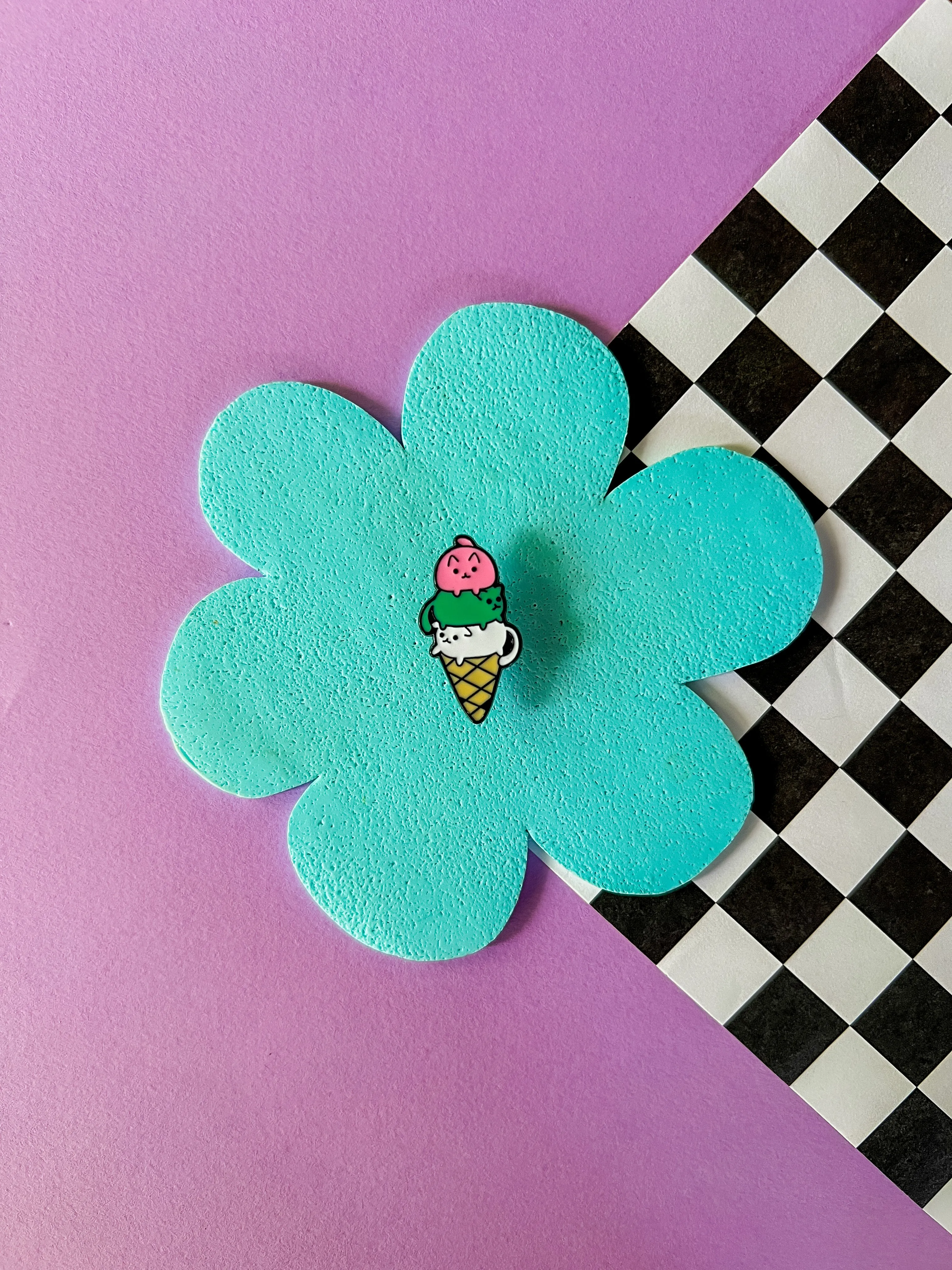 Ice Cream Kittens  | Enamel Pin