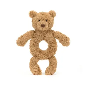 Jellycat Bartholomew Bear Ring Rattle