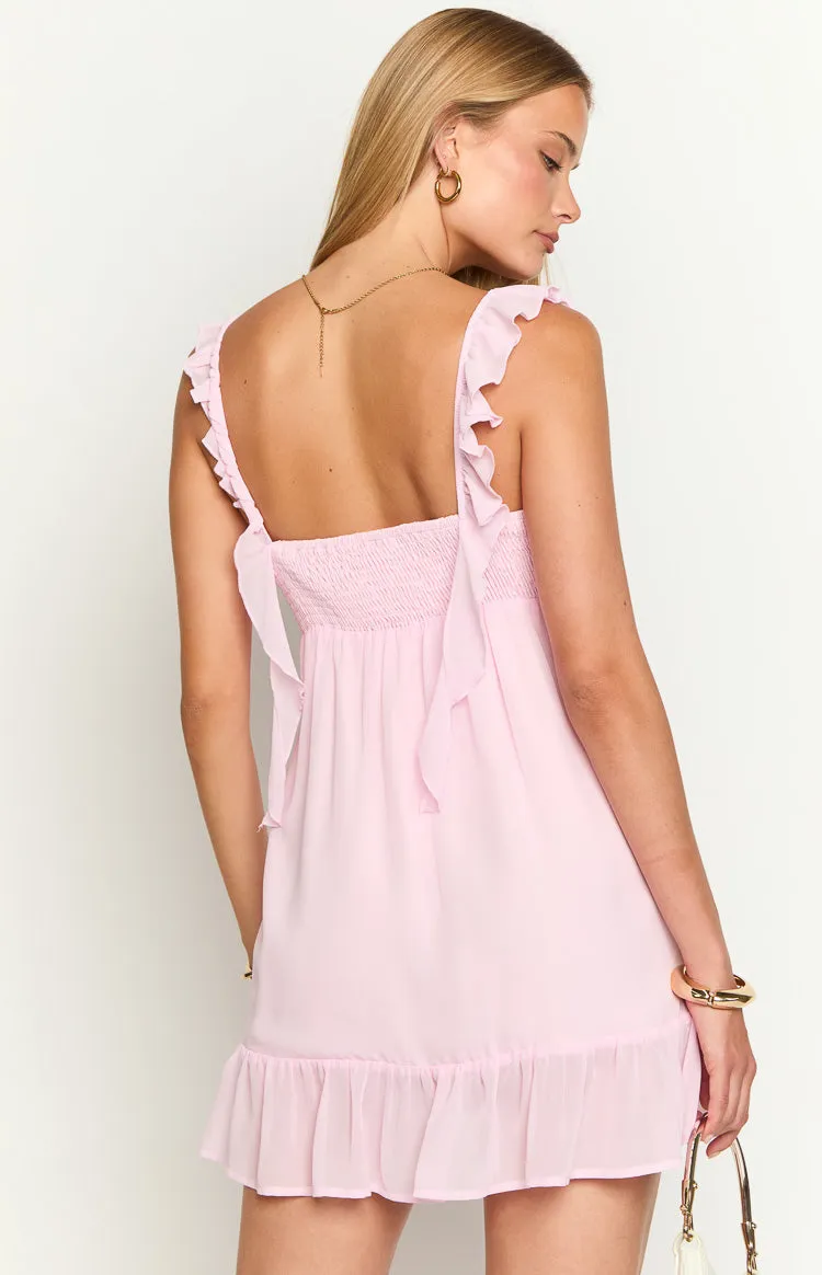 Jenn Light Pink Mini Dress