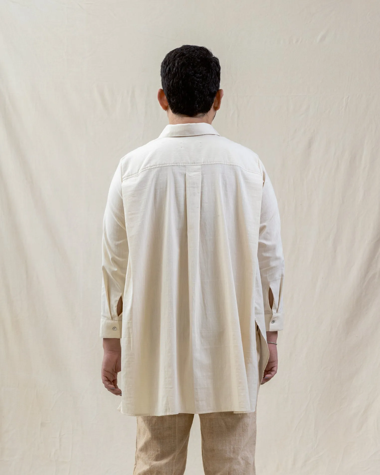 KAPAS - Embroidered Oversized Shirt (Gender Neutral)