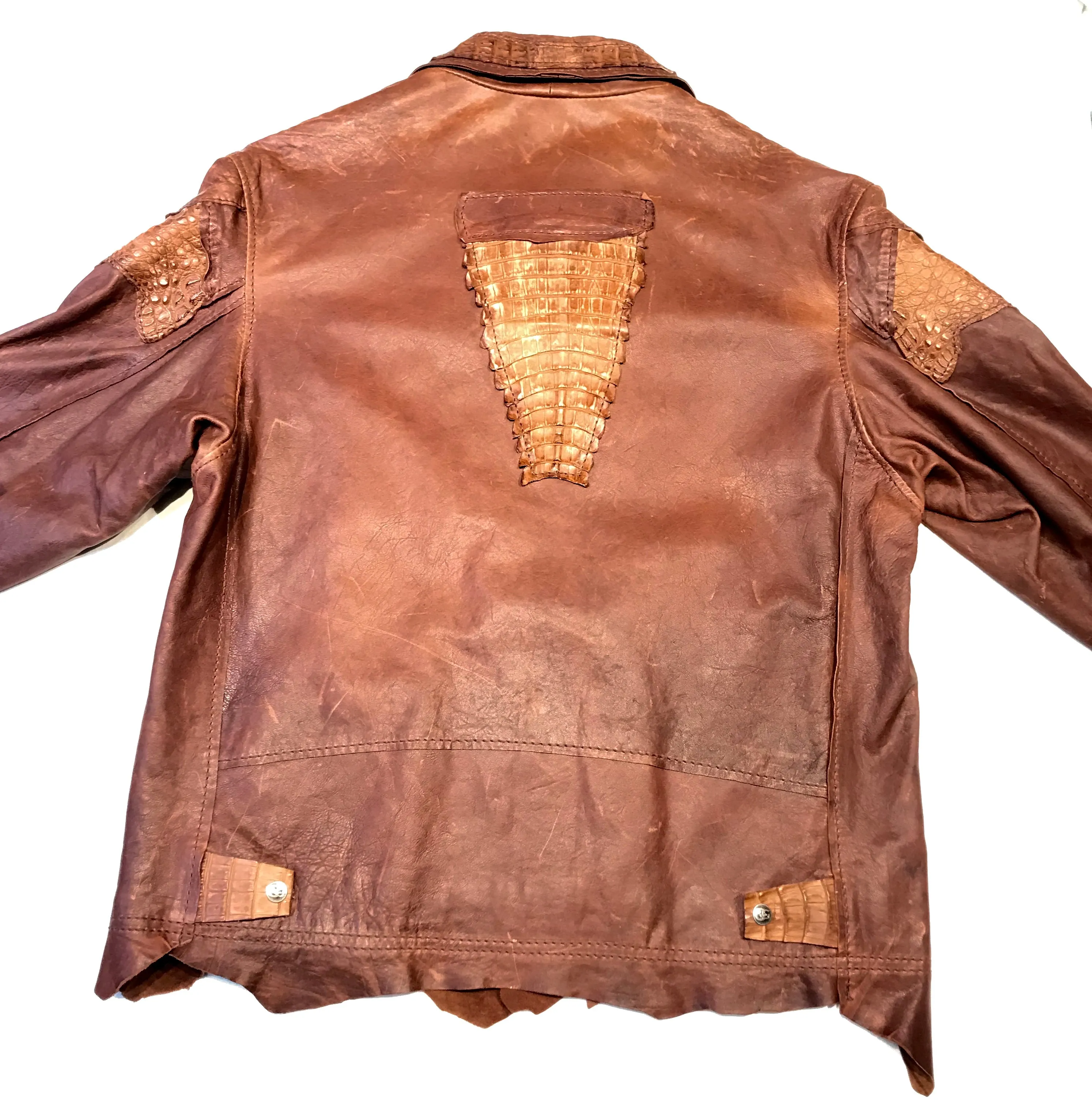 Kashani Raw Alligator Custom Biker Jacket