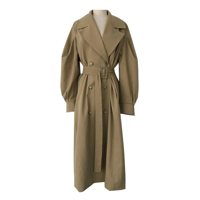 Klara Puffed Sleeved Trench Coat - 2 Colors