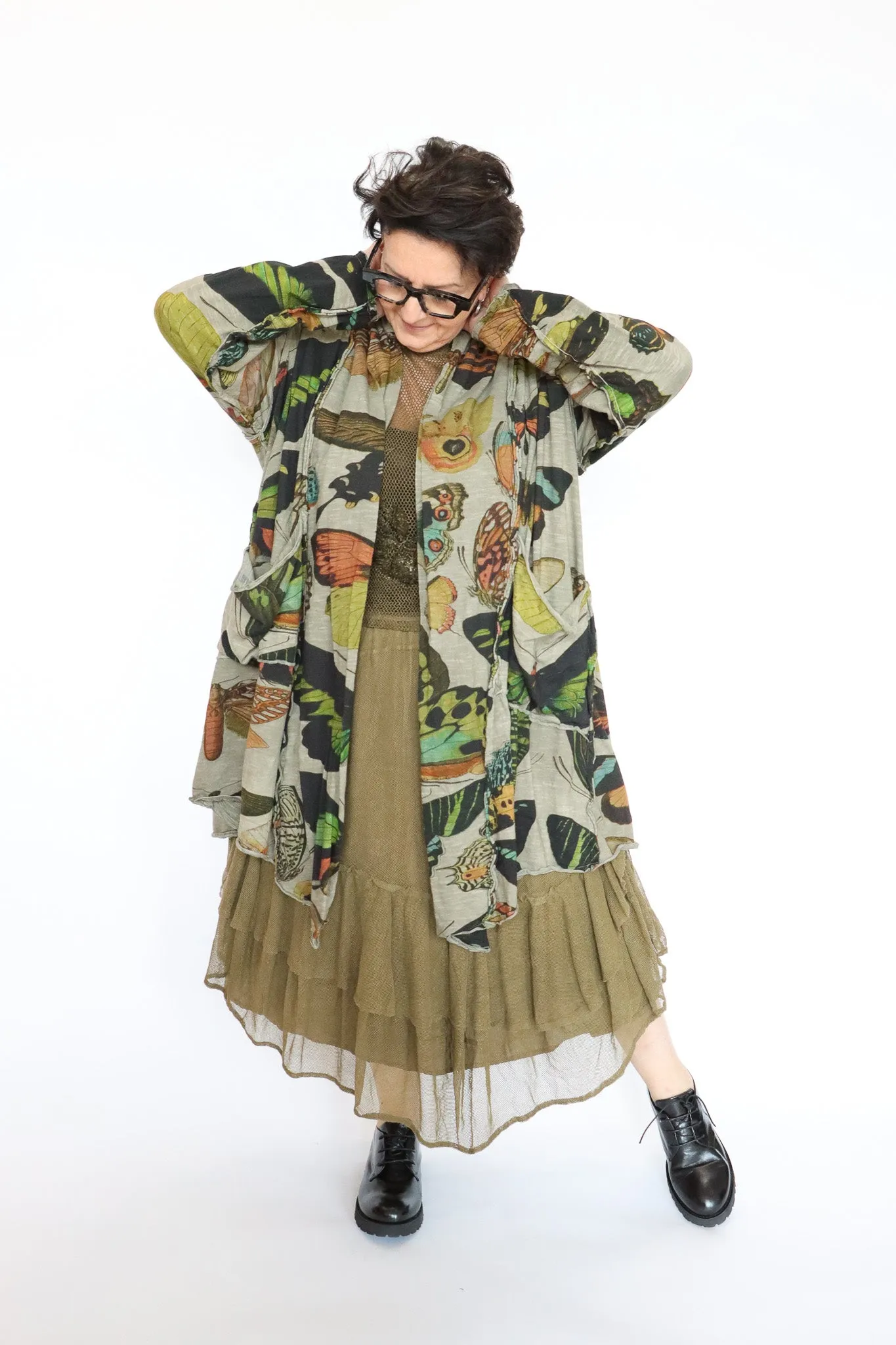 Krista Larson Butterfly Billowy Coat