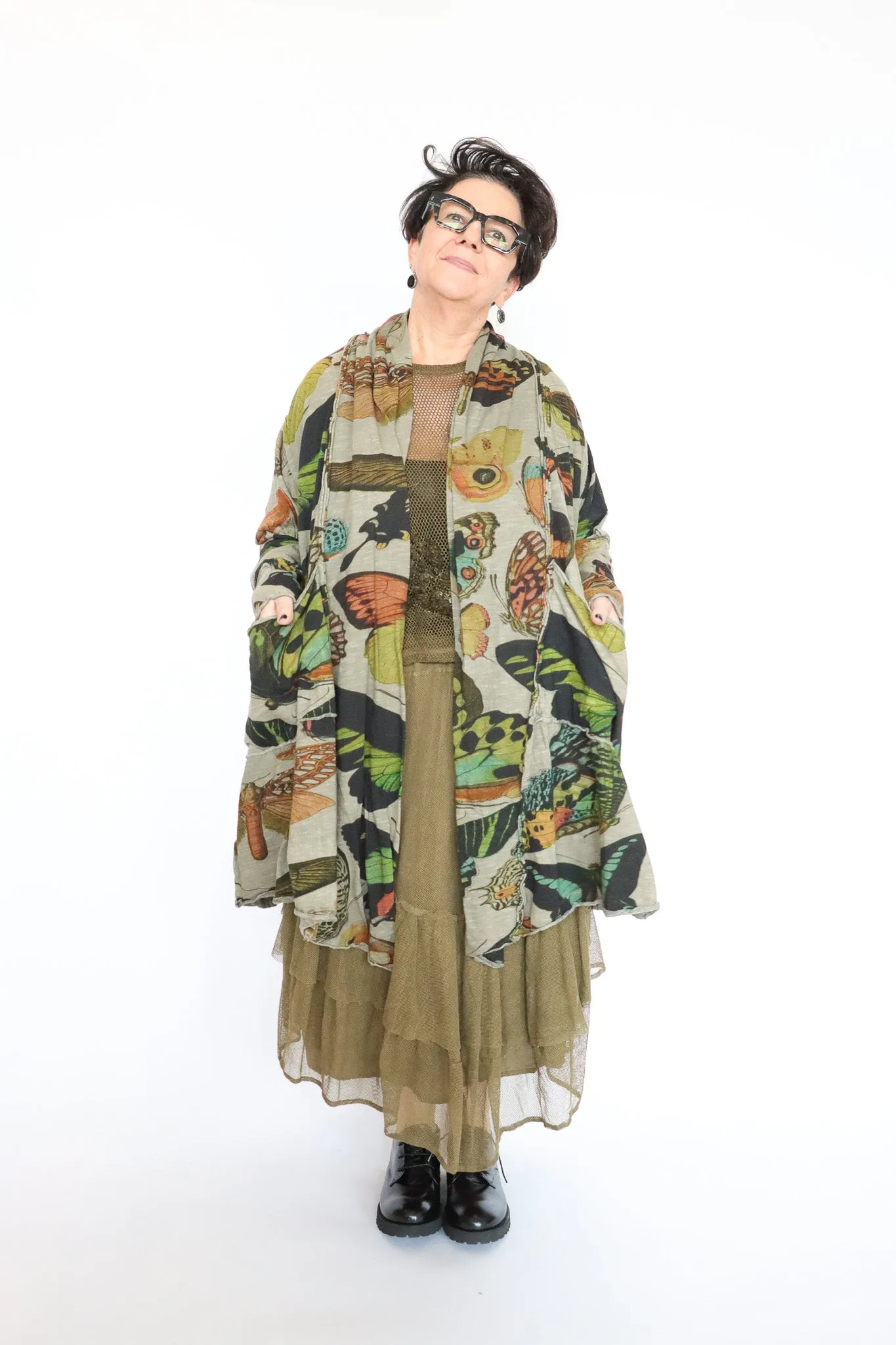 Krista Larson Butterfly Billowy Coat